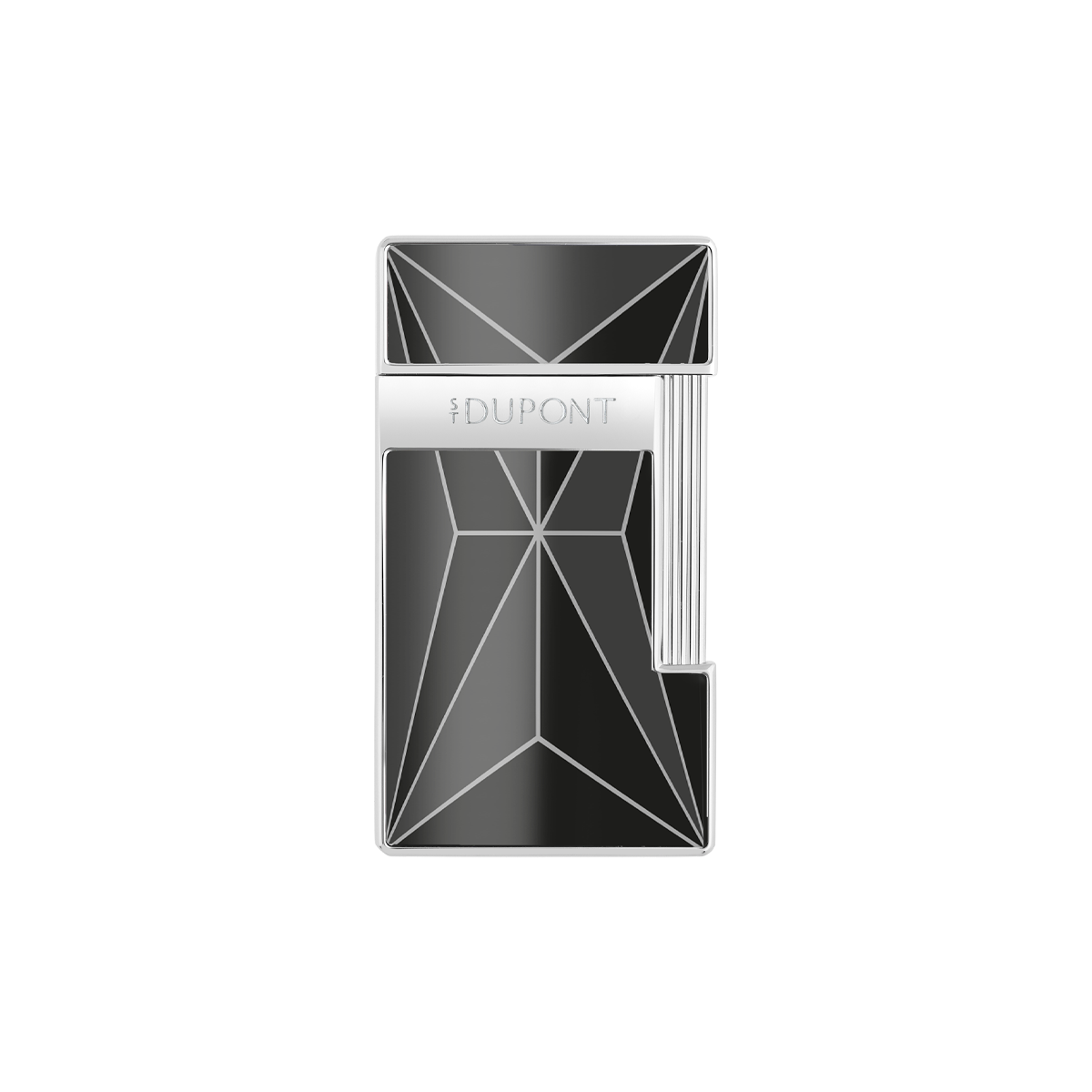 Зажигалка Slimmy 28277 Цвет Серый Отделка хромом и соверменным лаком | S.T. Dupont