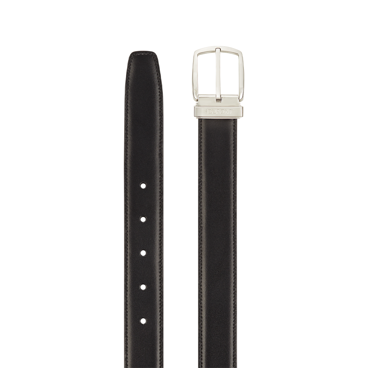 Ремень Line D 8300000 Цвет Чёрный Гладкая кожа, пряжка с палладиевым покрытием | S.T. Dupont