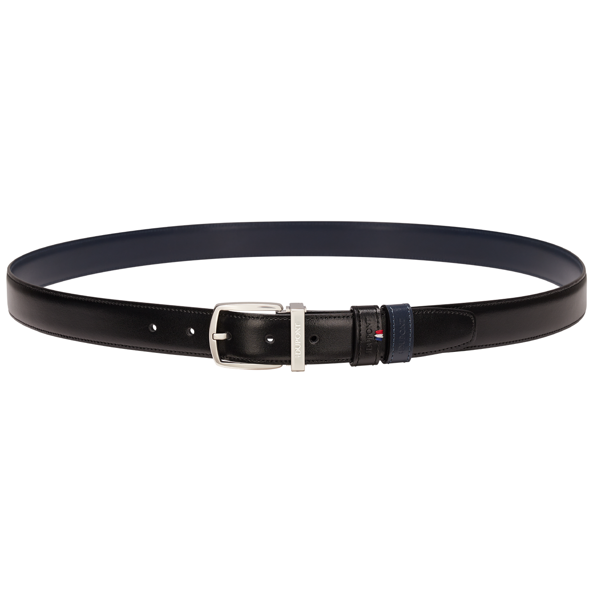 Ремень Line D 8300013 Цвет Чёрный Гладкая кожа, пряжка с палладиевым покрытием | S.T. Dupont