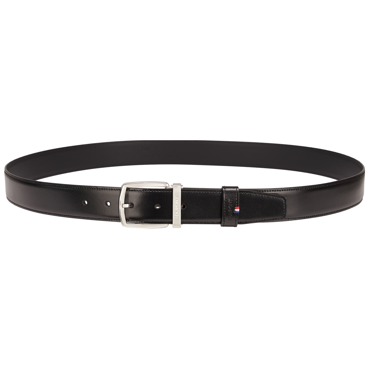 Ремень Line D 8350000 Цвет Чёрный Гладкая кожа, пряжка с палладиевым покрытием | S.T. Dupont