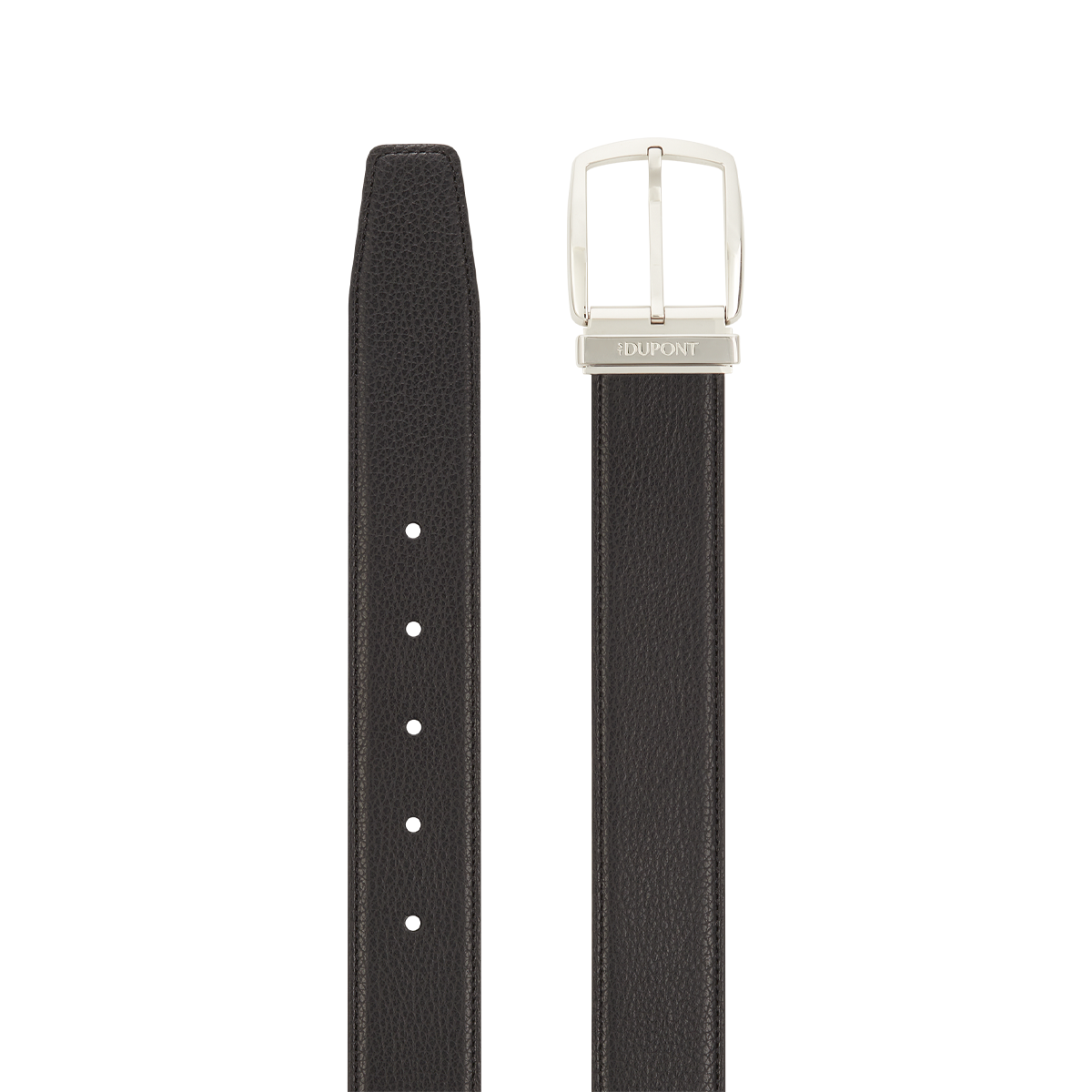 Ремень Line D 8350001 Цвет Чёрный Зернистая кожа, пряжка с палладиевым покрытием | S.T. Dupont