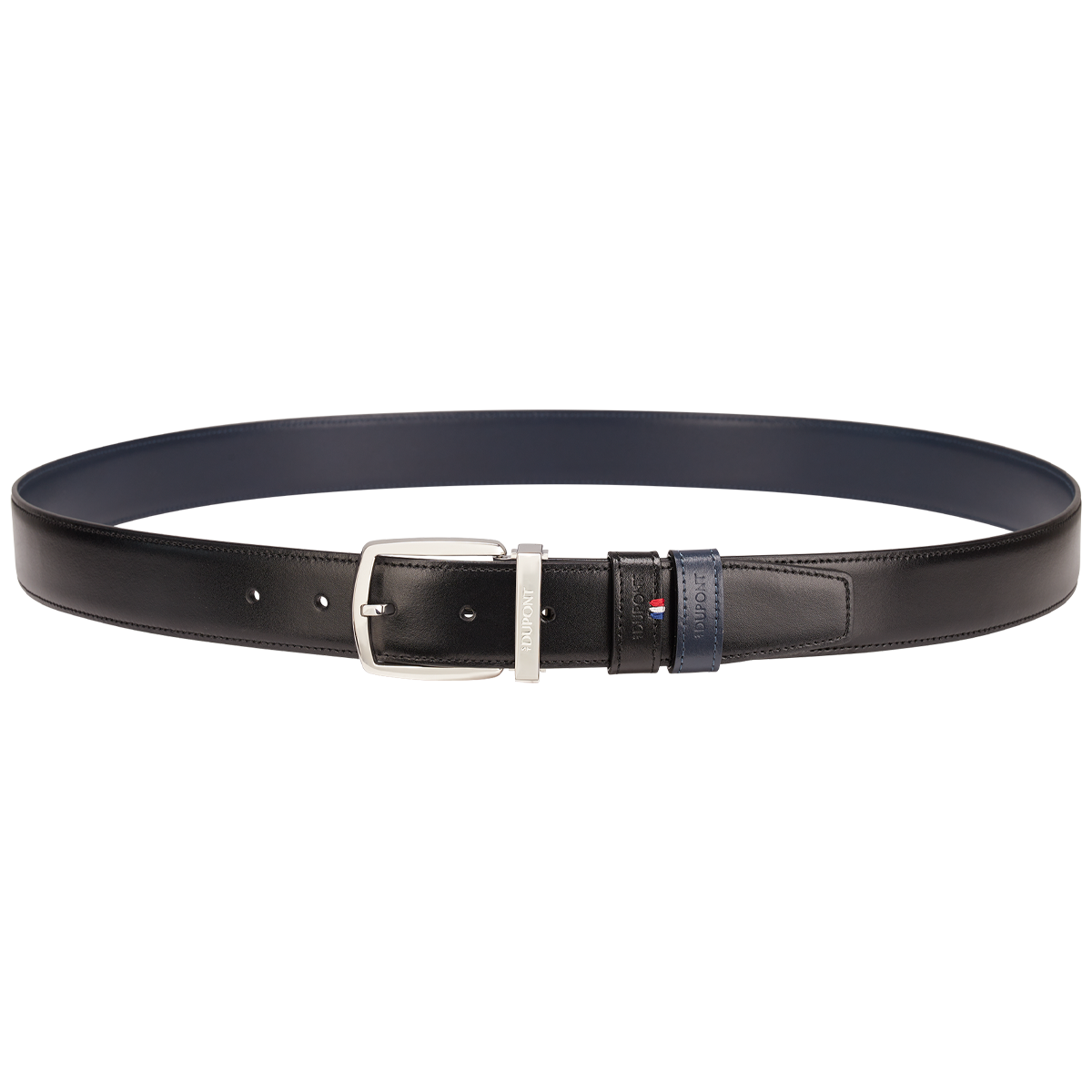 Ремень Line D 8350013 Цвет Чёрный Гладкая кожа, пряжка с палладиевым покрытием | S.T. Dupont