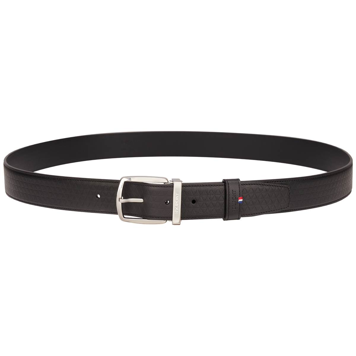 Ремень Line D 8350100 Цвет Чёрный Кожа с тиснением, пряжка с палладиевым покрытием | S.T. Dupont