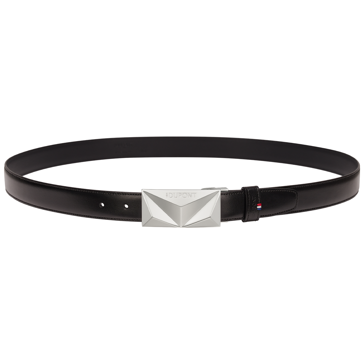Ремень Line D 9301000 Цвет Чёрный Гладкая кожа, пряжка с палладиевым покрытием | S.T. Dupont