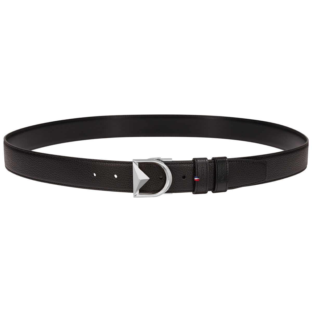 Ремень Line D 9351001 Цвет Чёрный Гладкая и зернистая кожа, пряжка с палладиевым покрытием | S.T. Dupont