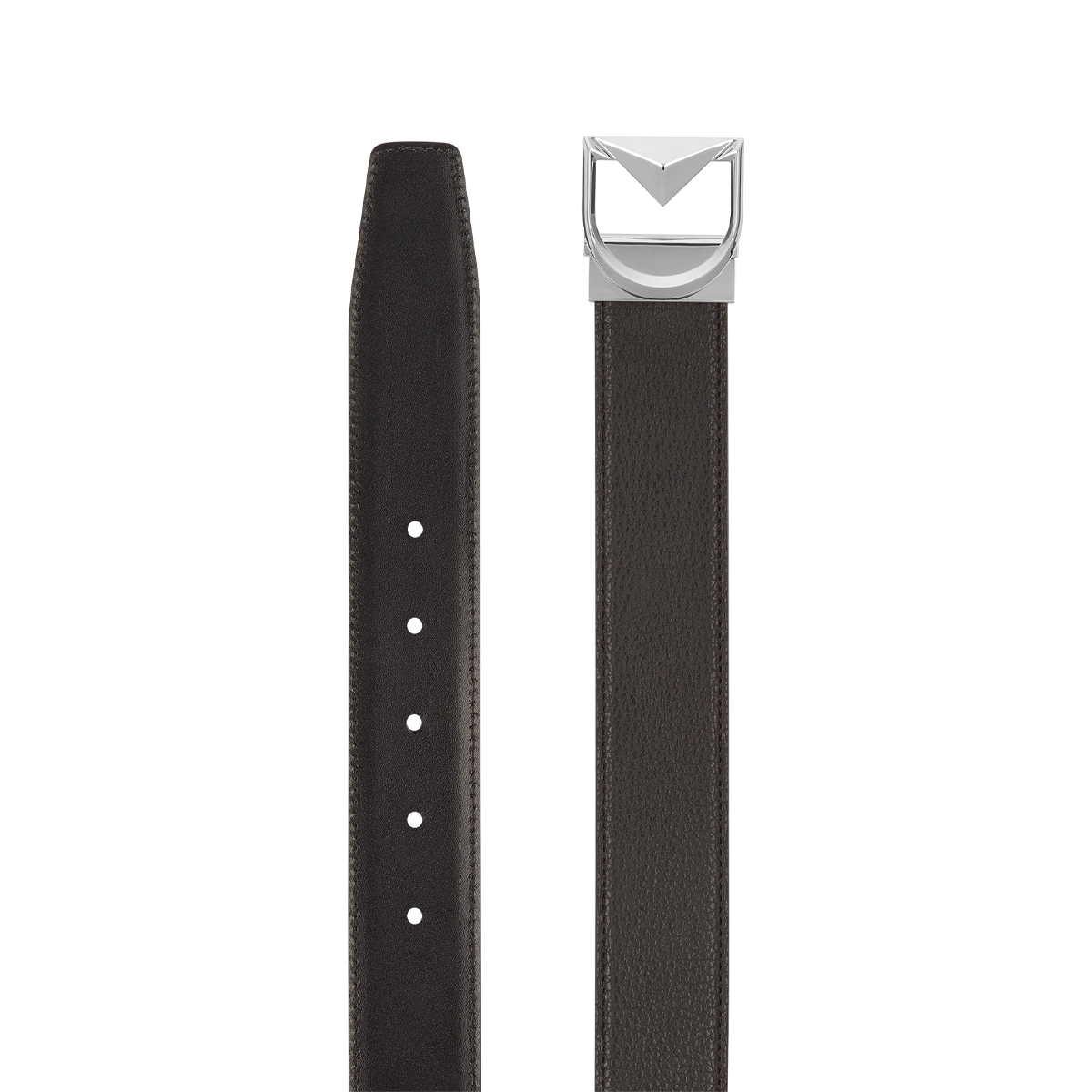 Ремень Line D 9351001 Цвет Чёрный Гладкая и зернистая кожа, пряжка с палладиевым покрытием | S.T. Dupont