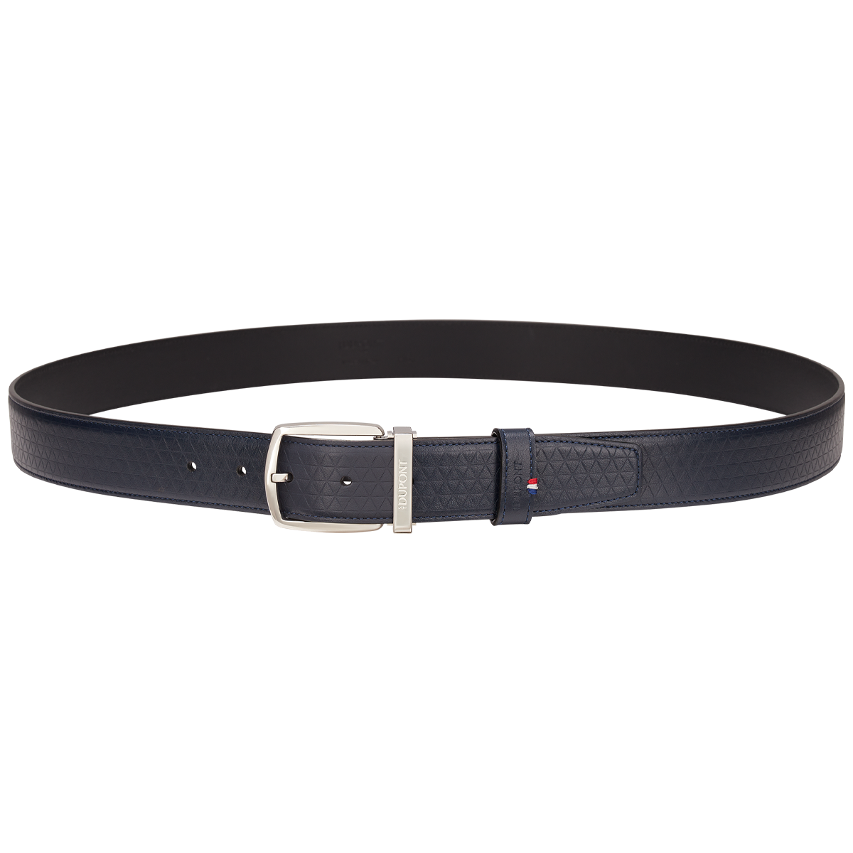 Ремень Line D 8350200 Цвет Чёрный Кожа с тиснением, пряжка с палладиевым покрытием | S.T. Dupont