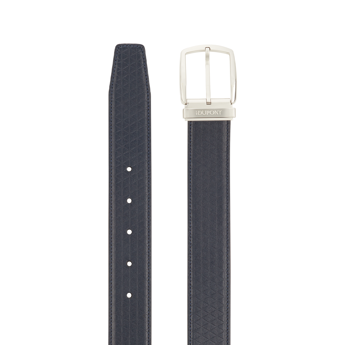 Ремень Line D 8350200 Цвет Чёрный Кожа с тиснением, пряжка с палладиевым покрытием | S.T. Dupont