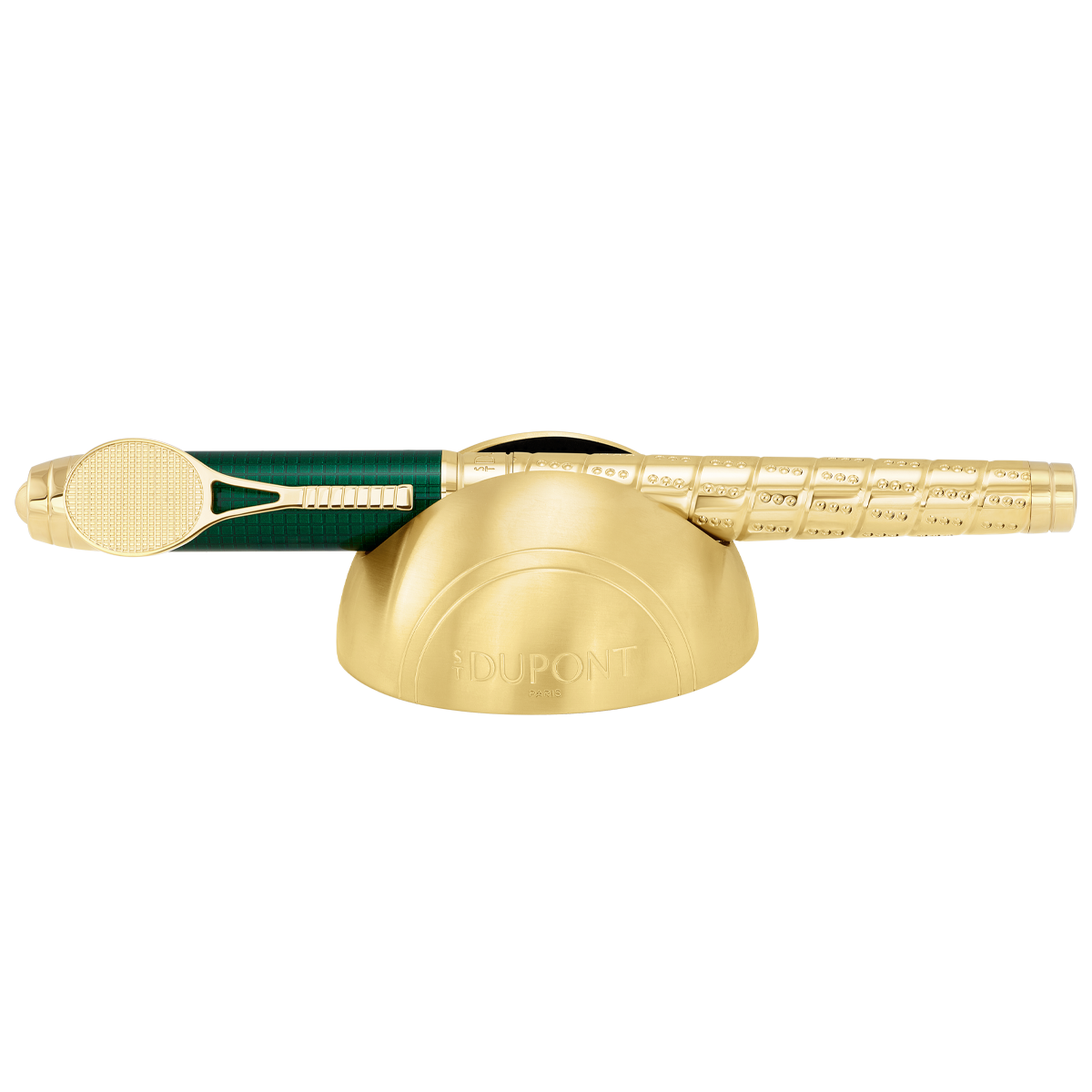 Ручка-роллер Tennis Sport 422006XLG Цвет Зелёный Отделка палладием, чёрным IP покрытием, зелёным натуральным лаком | S.T. Dupont
