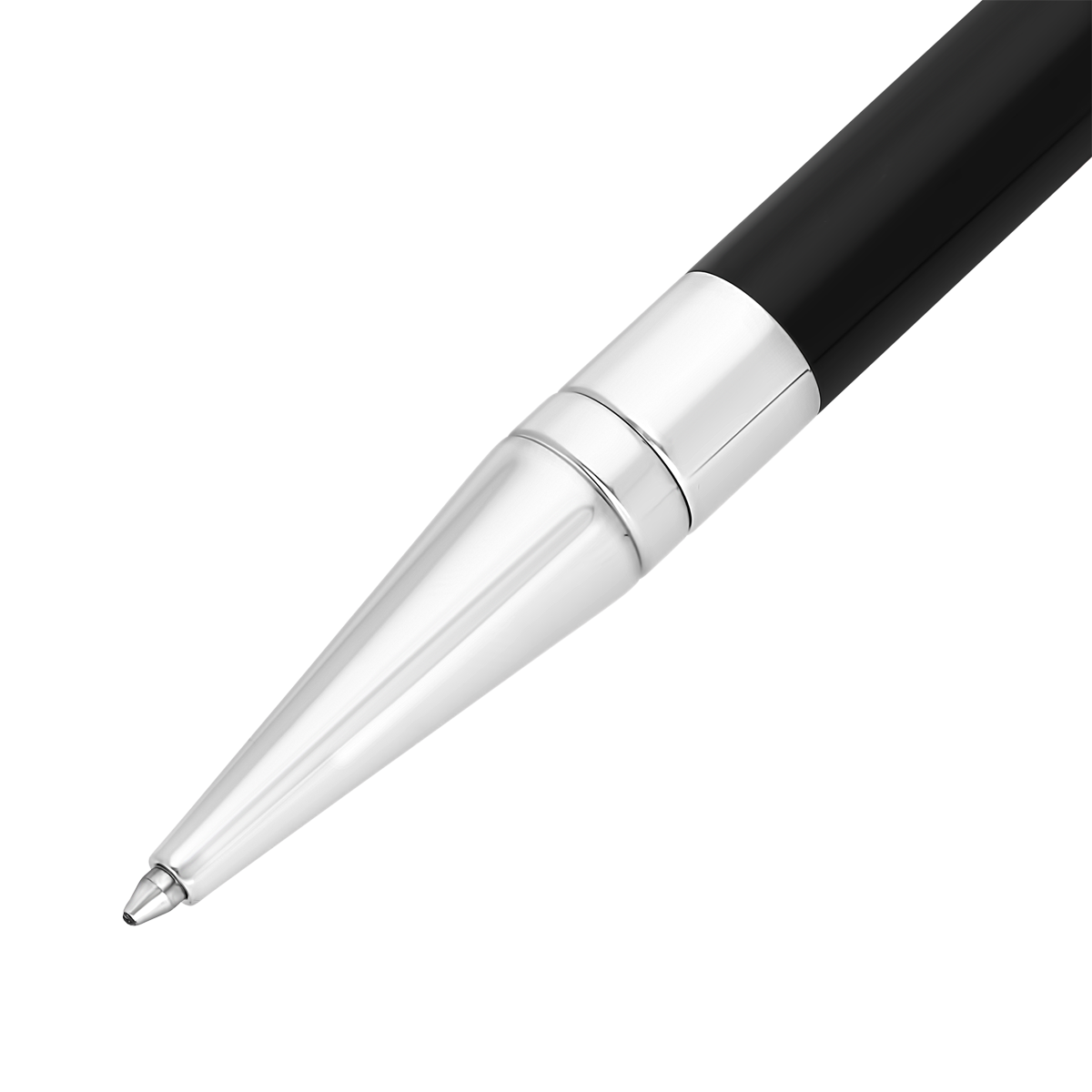 Шариковая ручка D-Initial 275200 Цвет Чёрный Отделка хромом и современным лаком | S.T. Dupont