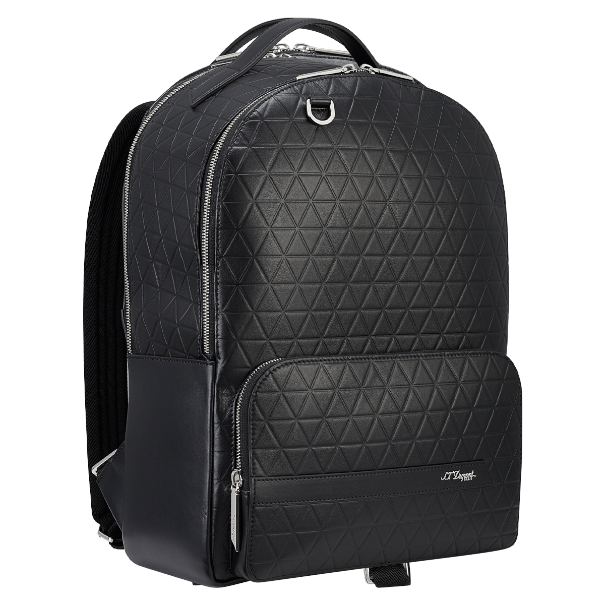 Рюкзак Firehead 160004 Цвет Чёрный Чёрная гладкая кожа с тиснением | S.T. Dupont